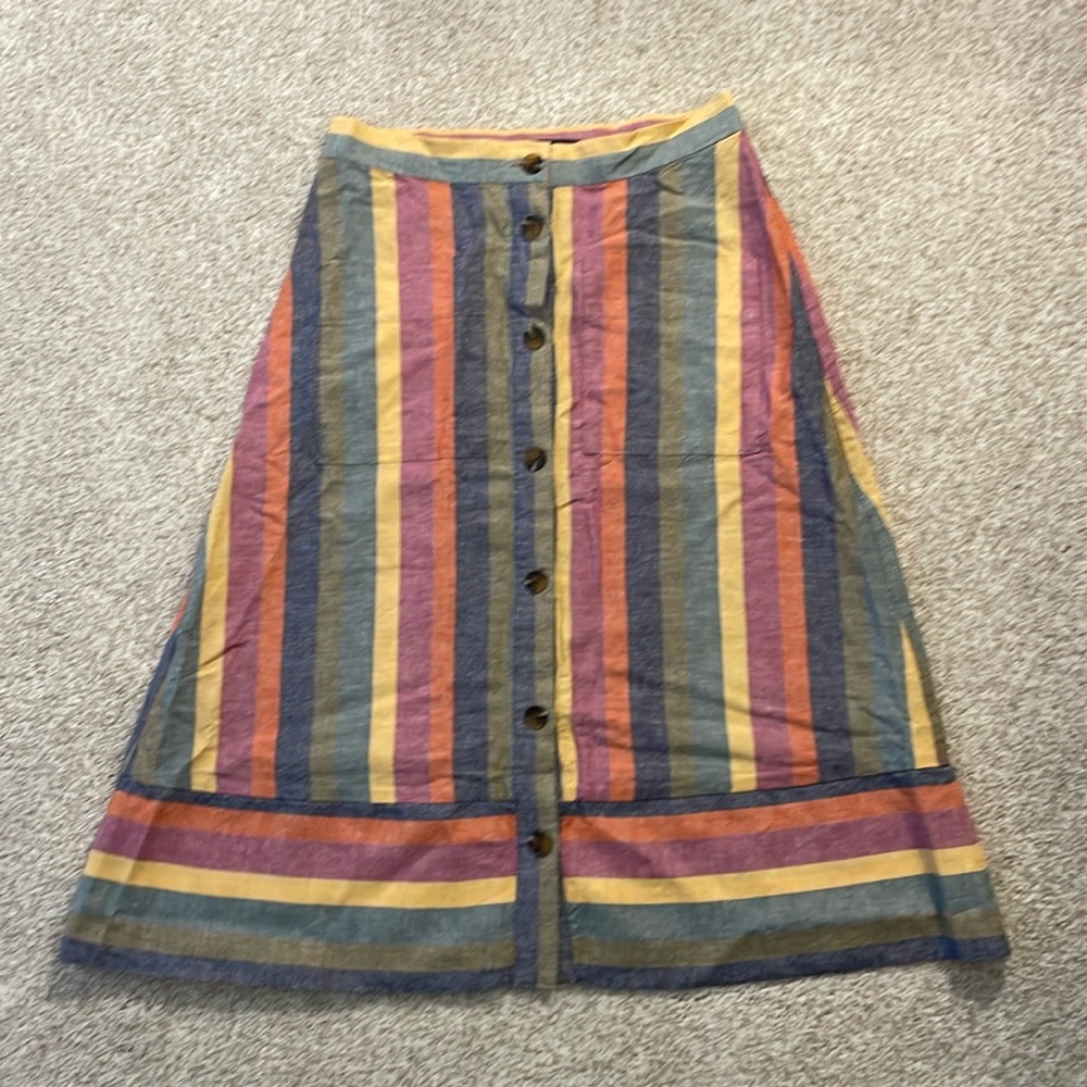 Madewell linen midi-skirt